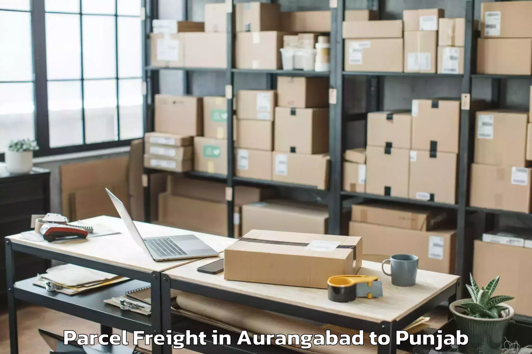 Comprehensive Aurangabad to Nurpur Kalan Parcel Freight